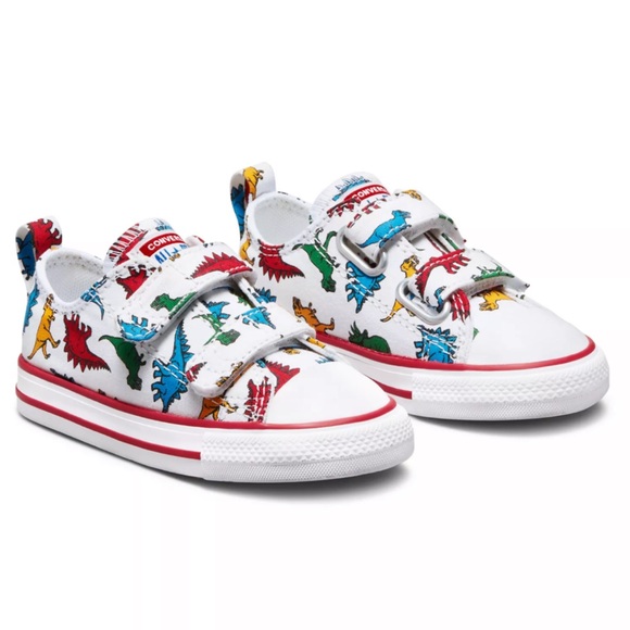 Converse Chuck Taylor All Star CTAS Boys Baby Infant Dinosaur Low